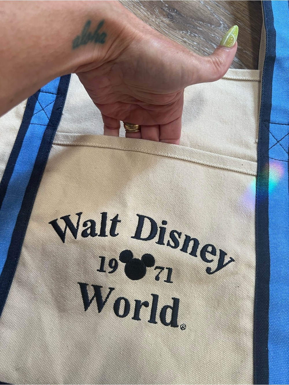 Walt Disney World Embroidered Canvas Tote - Picture 4 of 8